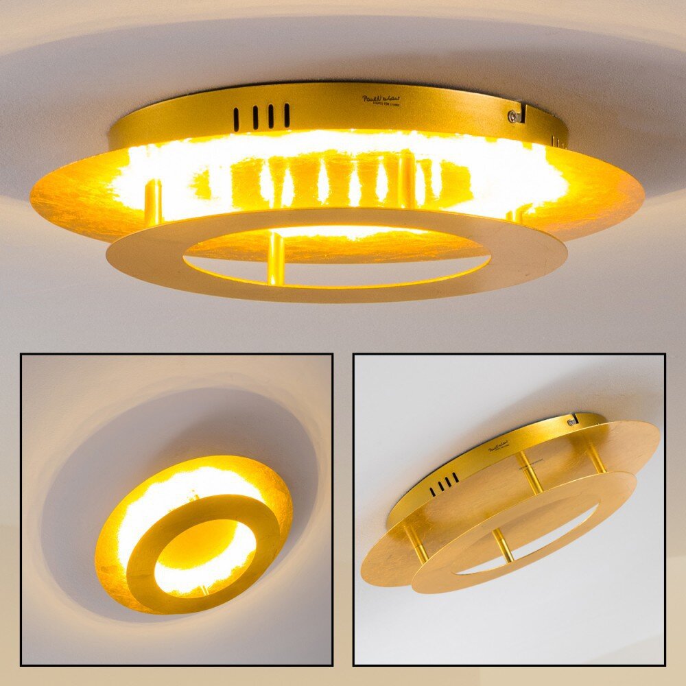 Plafonnier Springdale LED Or, 1 lumière main product photo