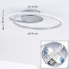 Plafonnier Leksund LED Argenté, 1 lumière