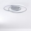 Plafonnier Leksund LED Argenté, 1 lumière