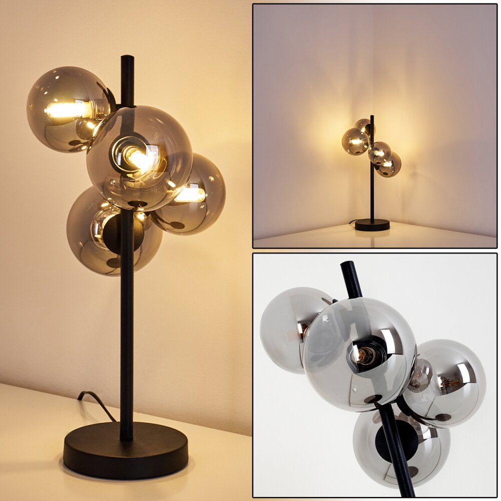 Lampe de table Chehalis LED Noir, 4 lumières main product photo