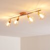 Plafonnier Ferrand LED Cuivre, 4 lumières