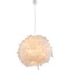 Suspension Globo Katunga Blanc, 1 lumière