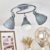 Plafonnier Koppom Bleu, Gris, 3 lumières