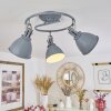 Plafonnier Koppom Bleu, Gris, 3 lumières