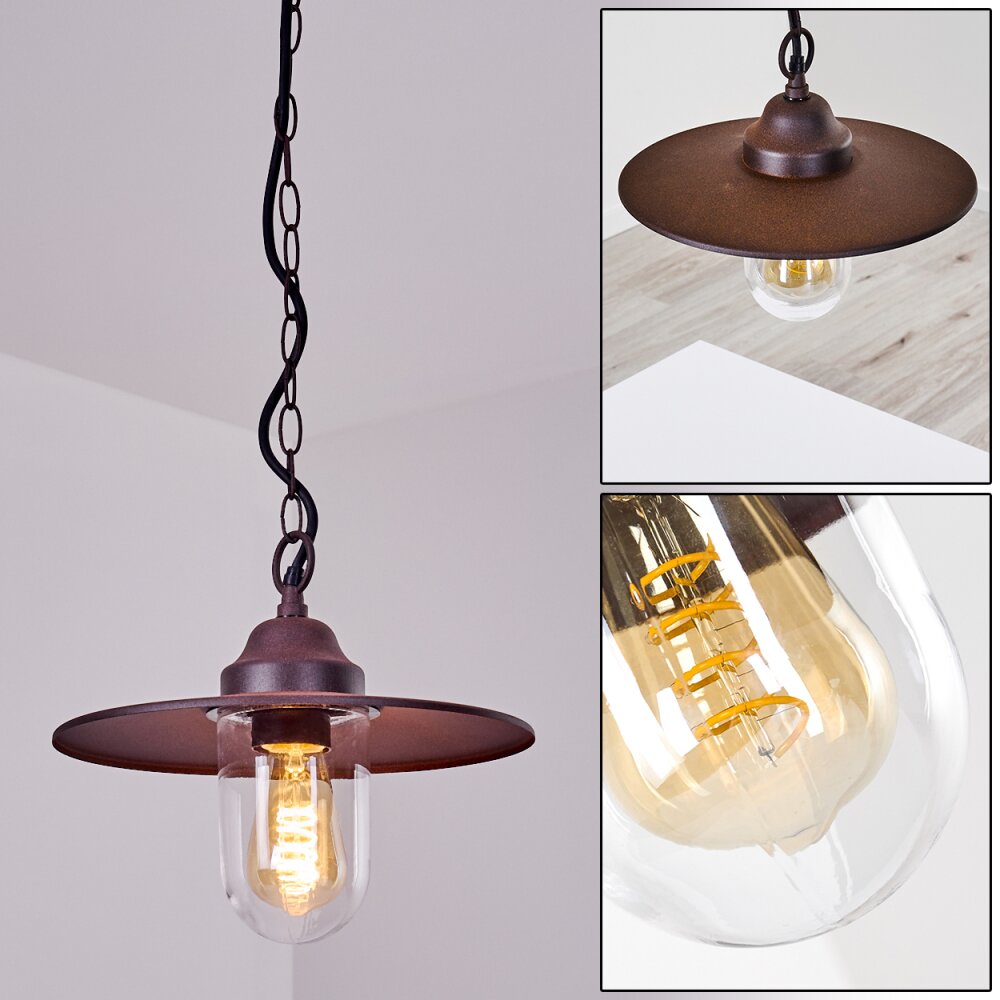 Lampe d'extérieur Mijas Rouille, 1 lumière main product photo