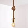 Suspension Tenna Kordel Vieux laiton, Brun, 1 lumière