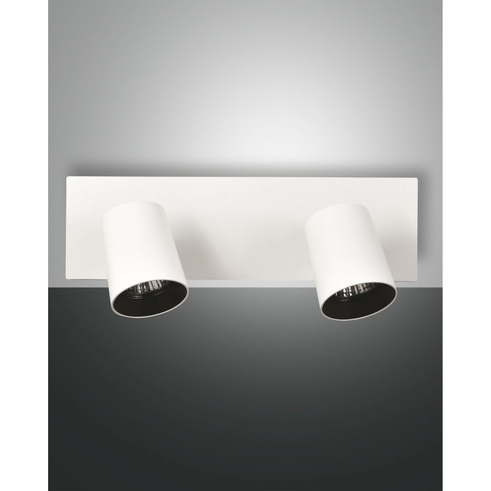 Plafonnier Fabas Luce Modo Blanc, 2 lumières main product photo