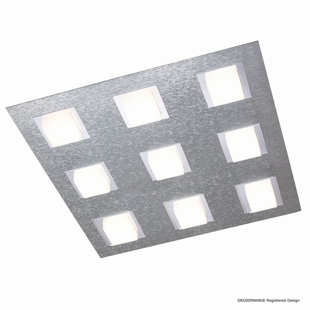 Plafonnier Grossmann BASIC LED Aluminium, 9 lumières main product photo