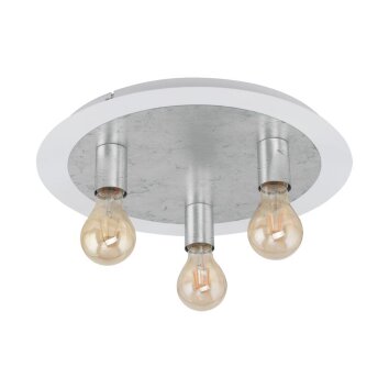 Plafonnier Eglo PASSANO Argenté, Blanc, 3 lumières