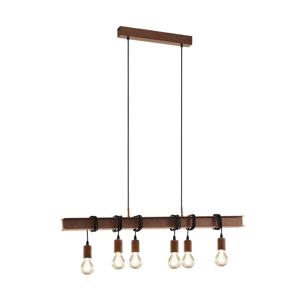 Suspension Eglo TOWNSHEND 4 Brun, 6 lumières main product photo