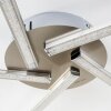 Plafonnier Moncton LED Nickel mat, 1 lumière