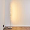 Lampadaire Mapleton LED Nickel mat, 3 lumières, Télécommandes