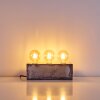 Lampe à poser Süderhaff Gris, 3 lumières