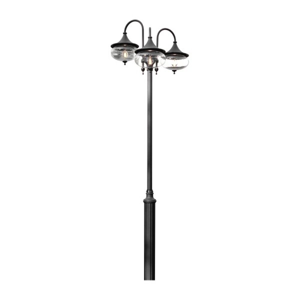 Lampadaire extérieur Konstsmide Libra Noir, 3 lumières main product photo