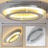 Plafonnier Springdale LED Argenté, 4 lumières