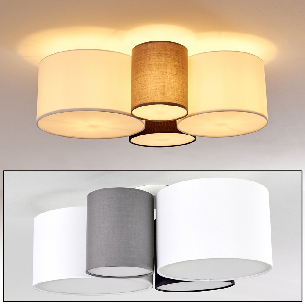 Plafonnier Skelbaek Blanc, 4 lumières main product photo
