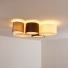 Plafonnier Skelbaek Blanc, 4 lumières