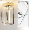Plafonnier Sepino LED Chrome, 1 lumière