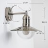 Applique murale d\'extérieur Broni Acier inoxydable, 1 lumière