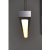 Suspension LED Masterlight Real 2 Acier inoxydable, Nickel mat, 1 lumière