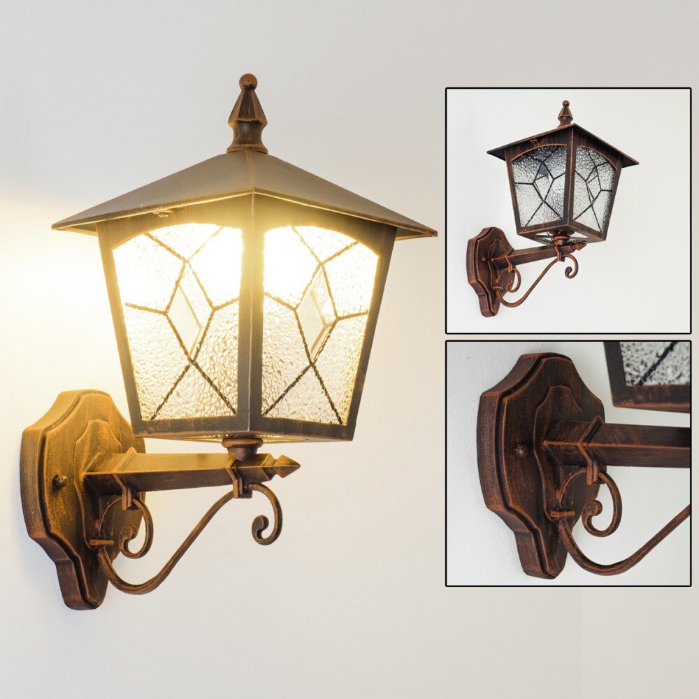 Applique murale d'extérieur TOK Brun, Rouille, 1 lumière main product photo