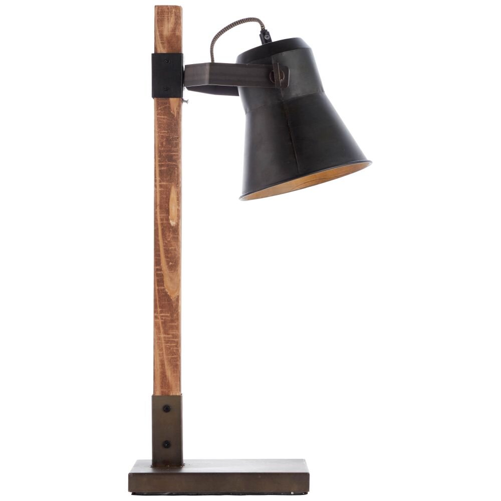 Lampe à poser Brilliant Plow Bois foncé, Noir, 1 lumière main product photo