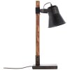 Lampe à poser Brilliant Plow Bois foncé, Noir, 1 lumière