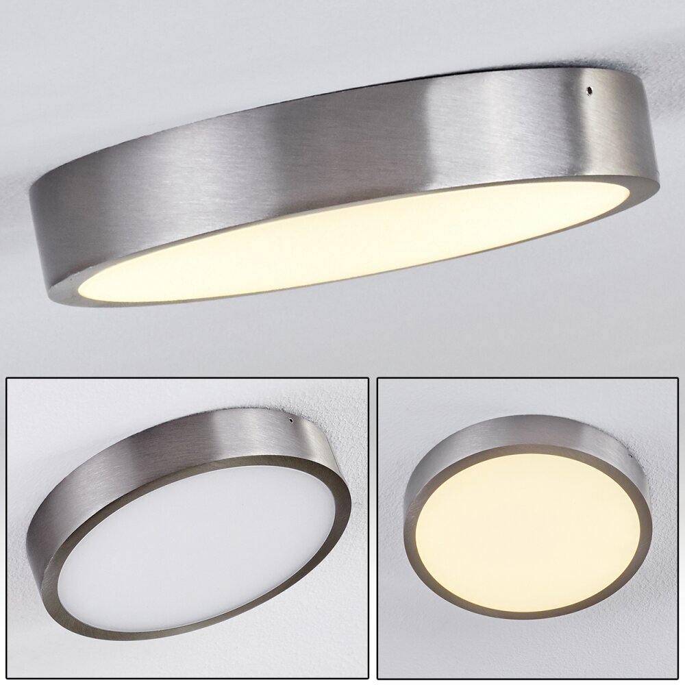 Plafonnier Broglen LED Nickel mat, 1 lumière main product photo