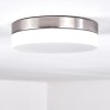 Plafonnier Fresno Nickel mat, 2 lumières