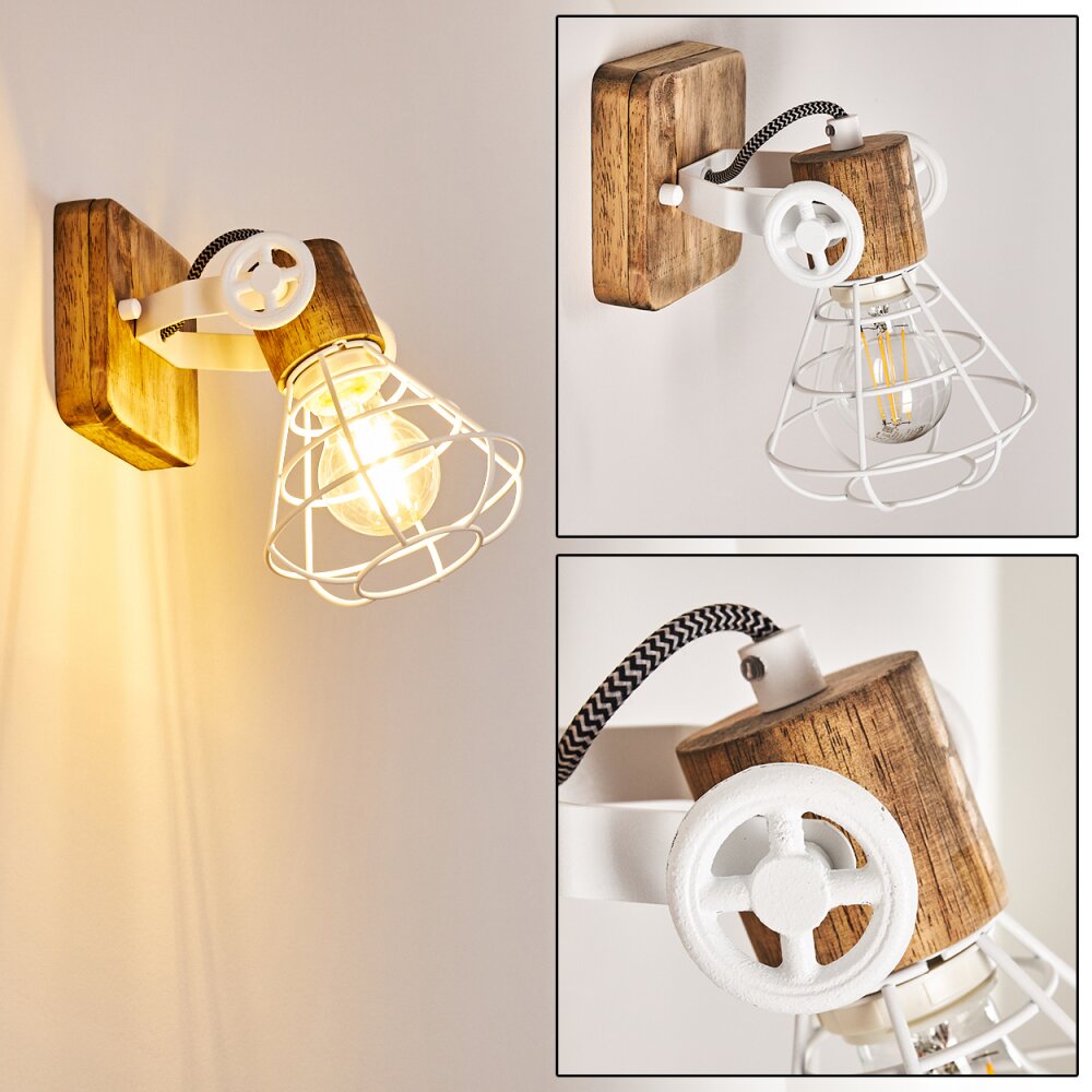 Applique murale Nifun Brun, Blanc, 1 lumière main product photo