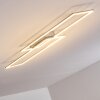 Plafonnier Veyrier LED Acier brossé, 2 lumières