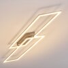 Plafonnier Veyrier LED Acier brossé, 2 lumières