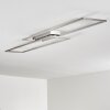 Plafonnier Veyrier LED Acier brossé, 2 lumières