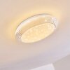 Plafonnier Burton LED Blanc, 1 lumière