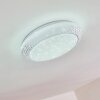 Plafonnier Burton LED Blanc, 1 lumière
