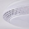 Plafonnier Burton LED Blanc, 1 lumière