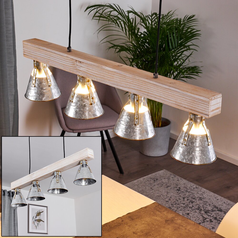 Suspension Berkeley Blanc, 4 lumières main product photo