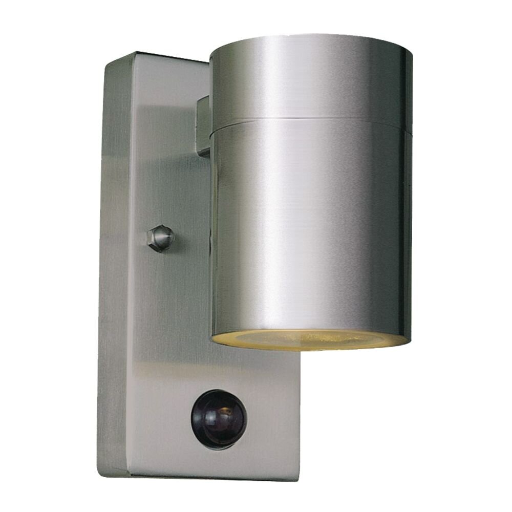 Applique murale KS Verlichting Downlighter Acier inoxydable, 1 lumière, Détecteur de mouvement main product photo