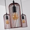 Suspension Gresso Noir, 6 lumières
