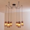 Suspension Gresso Noir, 6 lumières