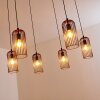 Suspension Gresso Noir, 6 lumières