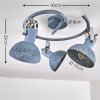 Plafonnier Ronia Gris, 3 lumières