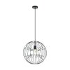 Suspension Eglo OKINZURI Nickel mat, Noir, 1 lumière