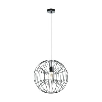 Suspension Eglo OKINZURI Nickel mat, Noir, 1 lumière