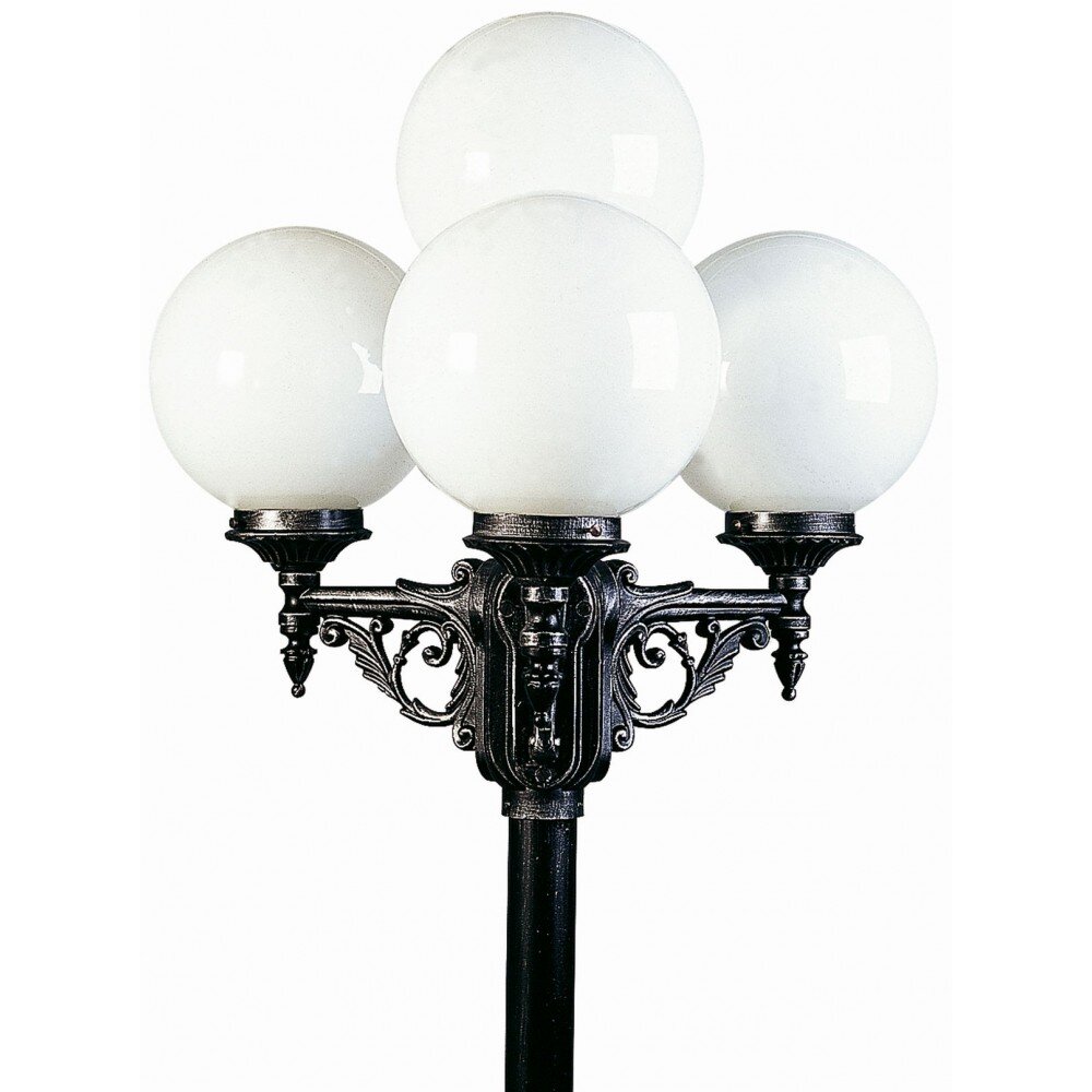 Applique extérieure Albert 2051 Noir, Argenté, 4 lumières main product photo