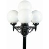 Applique extérieure Albert 2051 Noir, Argenté, 4 lumières
