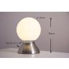 Lampe de table Globo Kitty Chrome, Nickel mat, 1 lumière