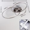 Plafonnier Chilkat LED Nickel mat, 1 lumière