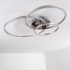 Plafonnier Chilkat LED Nickel mat, 1 lumière