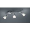 Spot Trio LEVISTO LED Nickel mat, 3 lumières